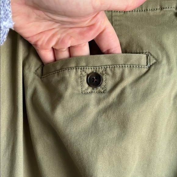 J.Jill Women’s Olive Green Brown Live- In Chino Pants Casual Office Wear Sz 14 - Picture 6 of 9
